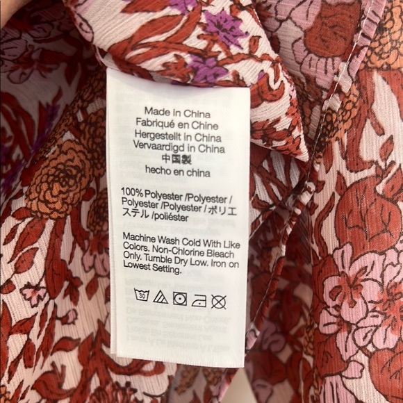 J.Crew Floral Ruffle Blouse - Picture 3 of 5
